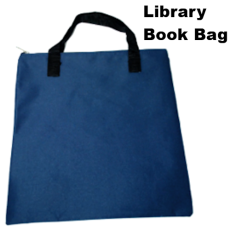 NEXX Library Book Bag with Handles - Blue Canvas
